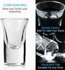 Shot Glasses 6pcs Shot Glass Set 1oz/30ml Shot Glass Holder Heavy Base for Whisky Tequila 6 Shot Glass Serving Tray (6pcs)