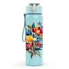 1PC Colorful Mixed Wild Bouquet Print 750ml Color Plastic Sports Water Bottle Leakproof Flip Straw Lid Suitable for Sports Office Home Use