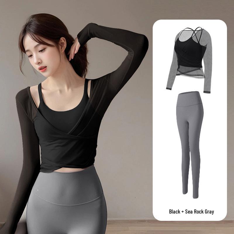 Women's Quick-Dry Long Sleeve Yoga & Pilates Set