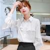 Chiffon Shirt Women&#039;s Fashion Long-sleeved Shirt Korean Loose Western-style Blouse Ladies&#039; Shirt