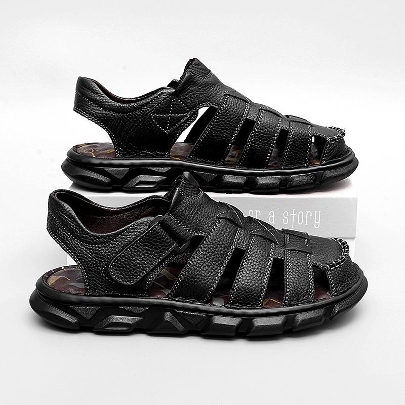 Fashion Soft Comfortable Mens Sandals Non-Slip Beach Shoes Gladiator Male Summer Casual Flats Quick Dry Roma Shoes Wading Aqua Sneakers