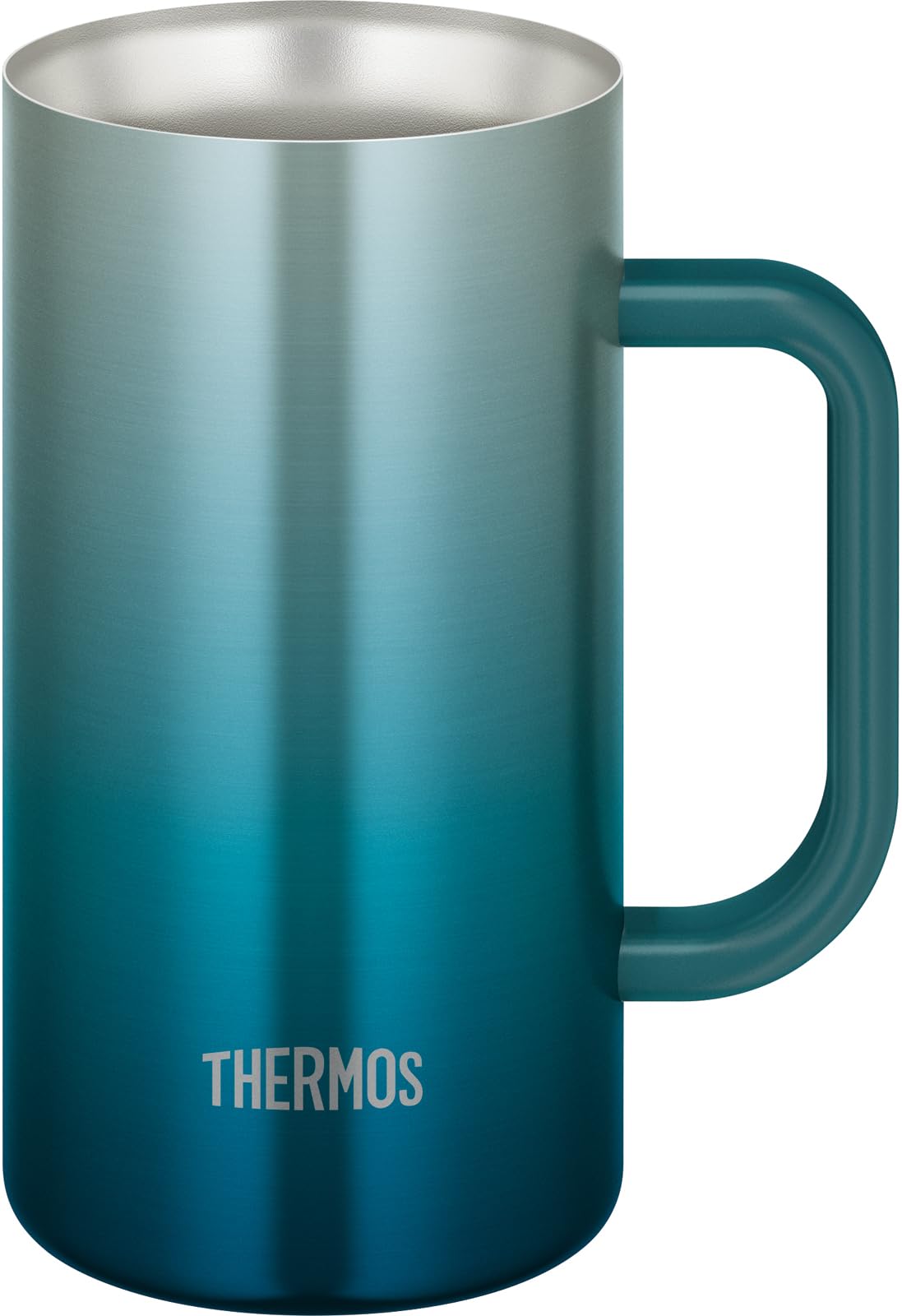 

Термокружка с вакуумной изоляцией Thermos 720 мл Сине-зеленая Можно мыть в посудомоечной машине Конструкция термоса сохраняет напитки горячими и холодными Пивная кружка BLGR JDK-721C