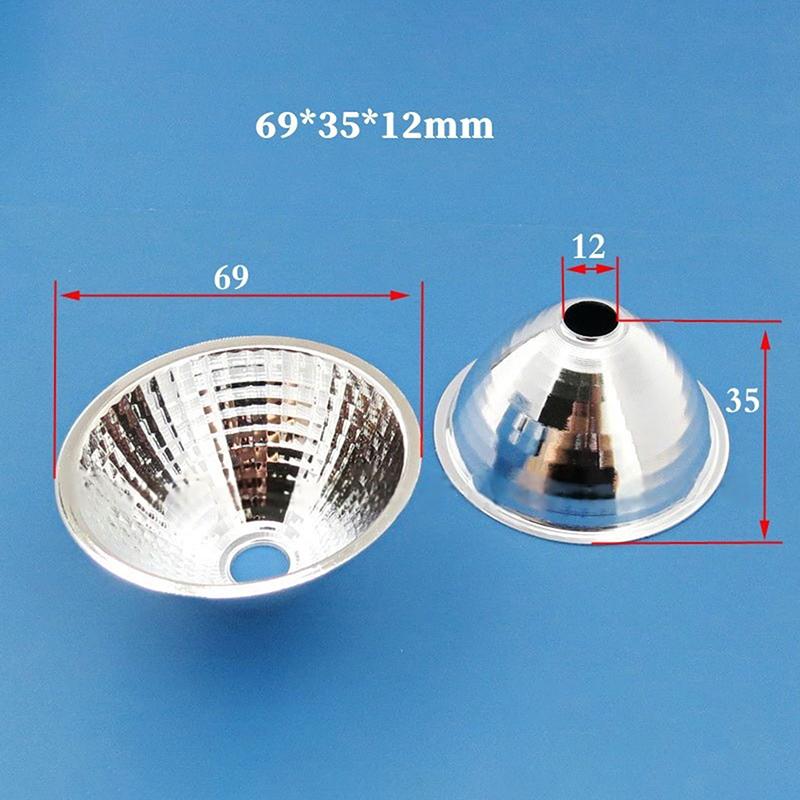1 Piece 20-126Mm 15-120 Degree Lampshade Reflective Bowl For Diy Light Optical Led Aluminium Reflector Cup For Cob Lamp Bead