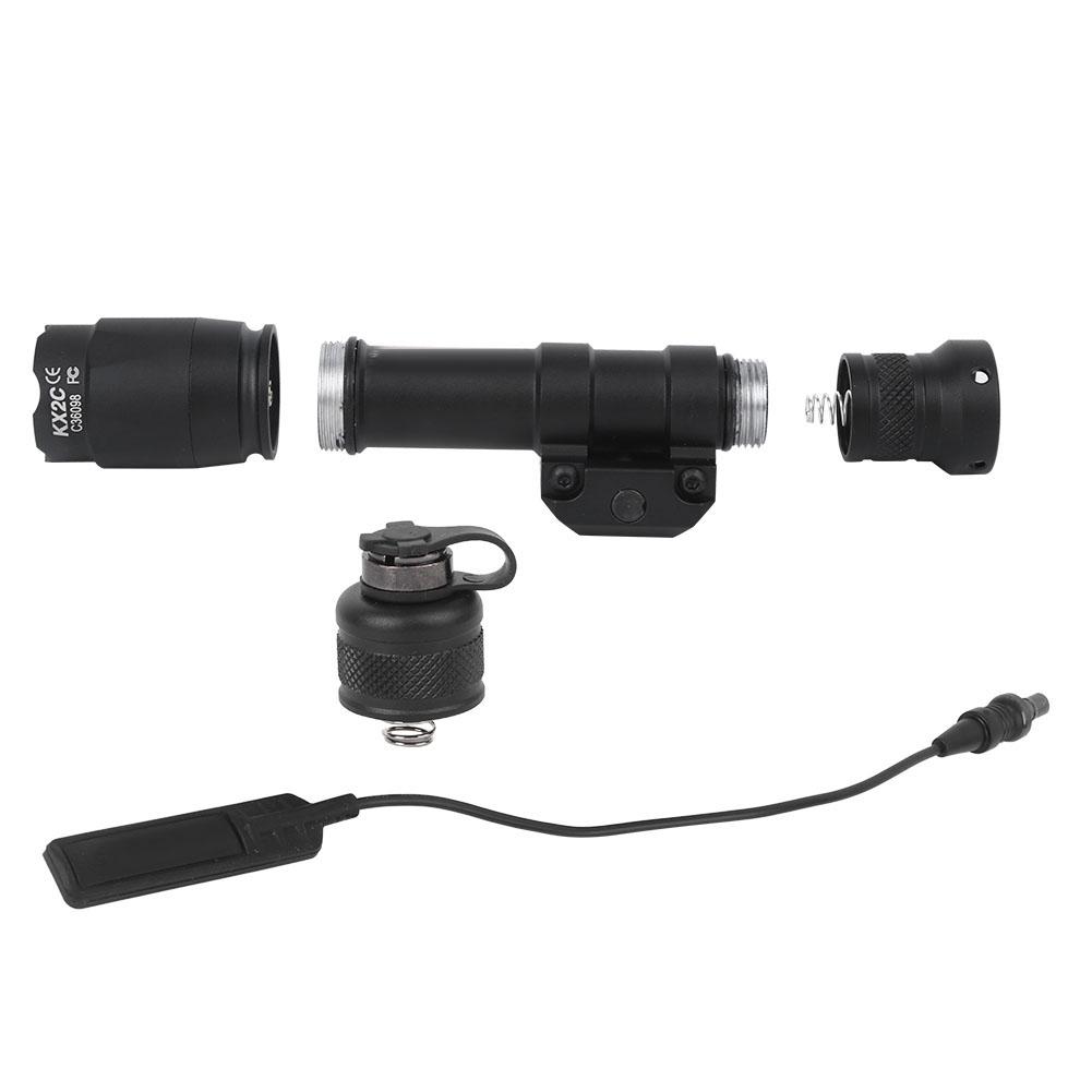 Outdoor LED Flashlight with Twist Focus Emergency Light Black for Climbing Camping