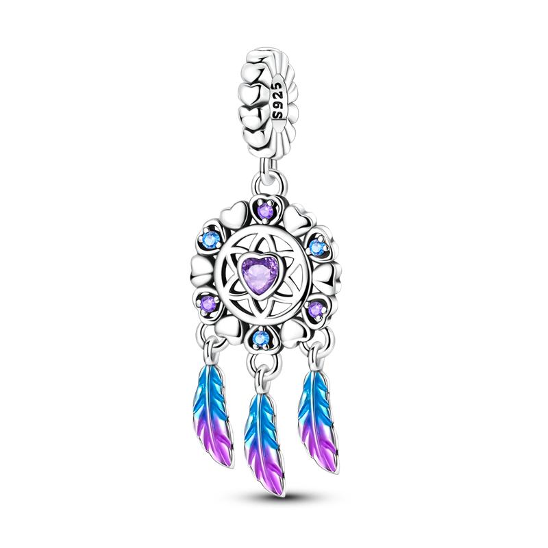 Charms Plata Copper Pink Paper Crane Flower Butterfly Balloon Charm Beads Fit Bracelet Necklace Women'S Diy Jewelry