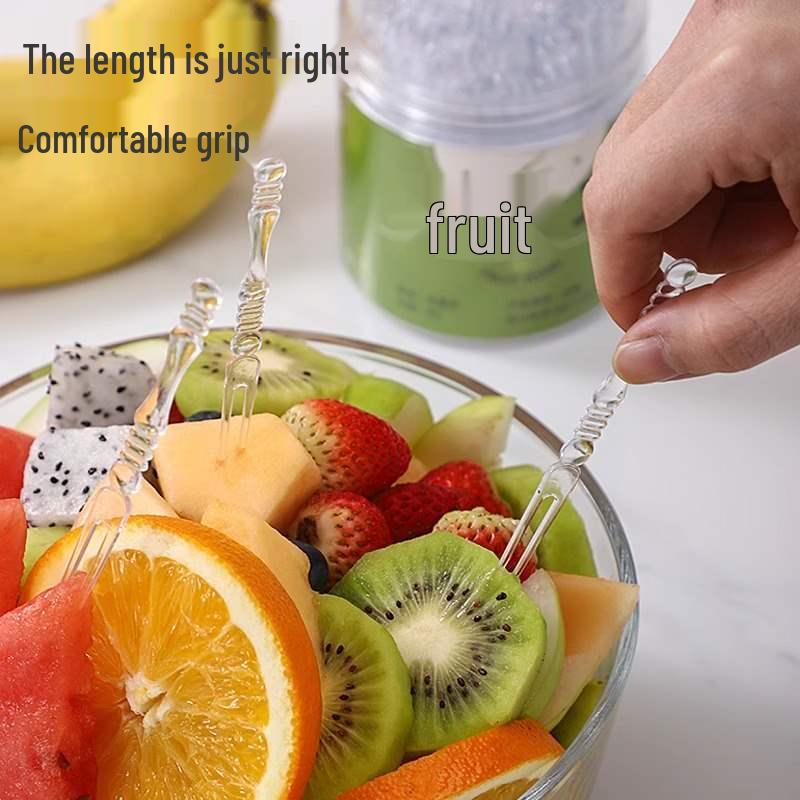 Bamboo Pattern Food-Grade Disposable Fruit Forks