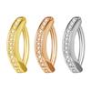 1 Stk Navlepiercing For Kvinner Minimalistisk Zircon Belly Rings Buet Navle Ring