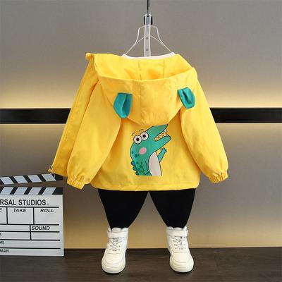 Jungen und Mädchen Freizeitmantel 2025 Frühling und Herbst Kindermode Kapuzen-Reißverschlussjacke
