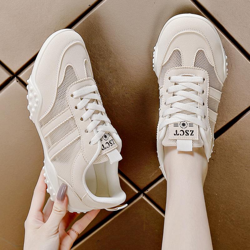 2025 New Female Shoes All Match Mesh Casual Shoes Soft Bottom Shoes Spring and Autumn Breathable Sneaker Female Shoes