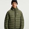 Men's Down Jackets Men's Olive Hooded (Non-detachable) Moderate