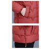Fashionable Thickened Winter Coat for Middle Aged Women Warm Loose Down Cotton Jacket Plus Size Slim Fit