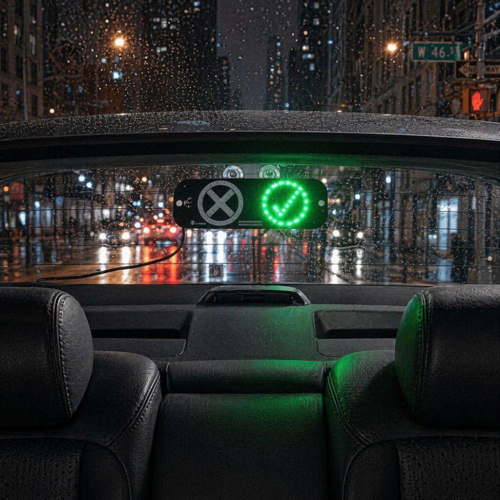 Suction Cup Type Rideshare LED Sign Creative Auto Indicator Lamp Taxi Interior Lights Truck