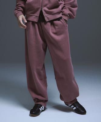 Empebeu Two-Way Apli Patch Sweatpants Indie Pink