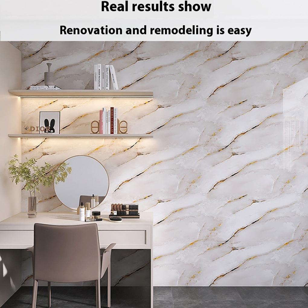 PET Bathroom Sticker Anti-slip Room Sticker Bathroom PET Imitation Marble For Self-adheve Adheve Tile Floor