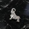 Edelstahl Ziegen Brosche 3D Geometrisches Tier Anstecknadel Retro Metall Abzeichen Elegante Anzug Mantel Jacke Dekoration Neujahrsgeschenke 2027
