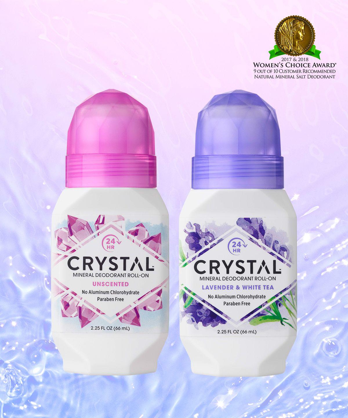 Crystal Deodorant 66ml Unscented & Lavender Roll-on (2 Types)