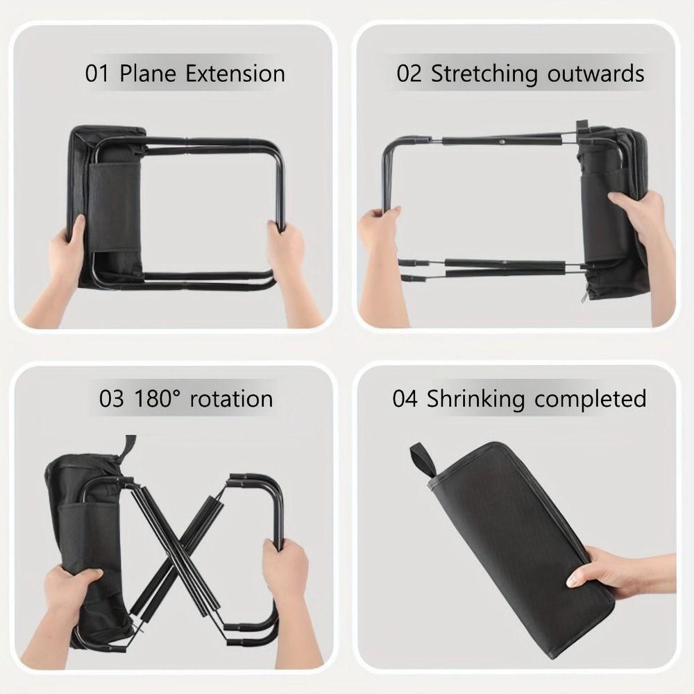 Multifunctional Camping Stool Ultra Light Backpack Stool Outdoor Chair Picnic Hiking Travel