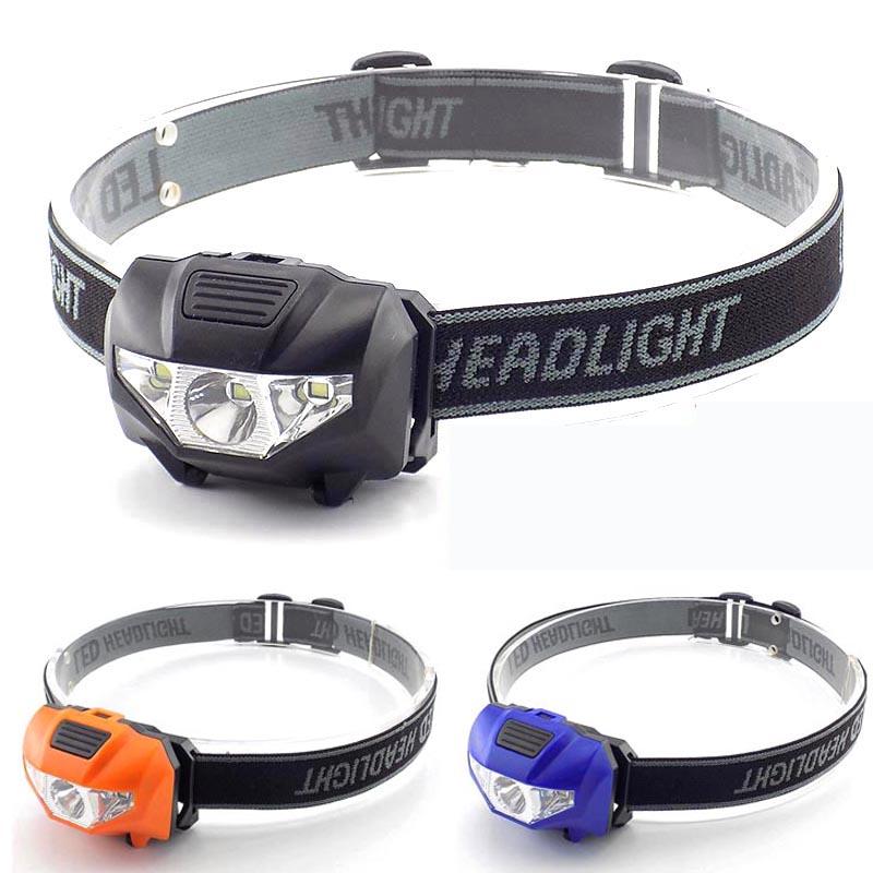5pcs Mini Headlight Portable LED Headlamp Waterproof Head Front Light 3Modes Lighting Outdoor Camping Hiking Head Flashlight