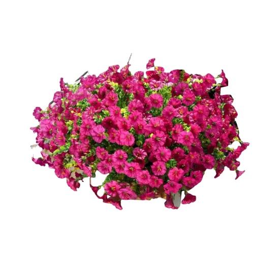 UV Resistant Artificial Petunias Flowers Outdoor Fake Flowers for Patio Porch