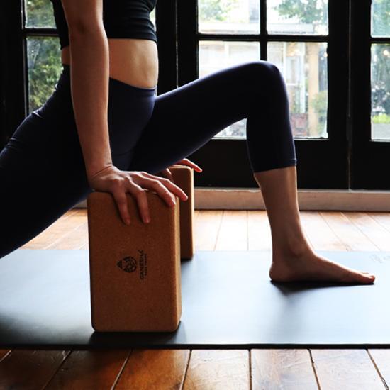 The Ganesha Cork Yoga Block