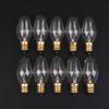 10Pcs E12 120V 7W Transparent Warm Yellow Color Tungsten Lamp Light Bulb For Decoration Salt Rangehood Refrigerator Lamp