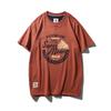 American Retro Pure Cotton Short Sleeve T-Shirt Men's New Arrival Trendy Base Shirt Export Export To Domestic Sales Cotton T-shirt