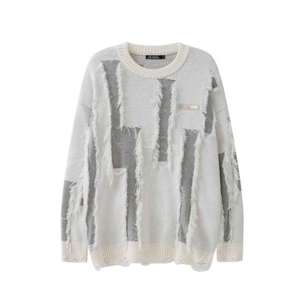 Spring New National Fashion High-end Hip-hop All-match Tops for Boys and Girls Loose Casual Sweaters Sweaters