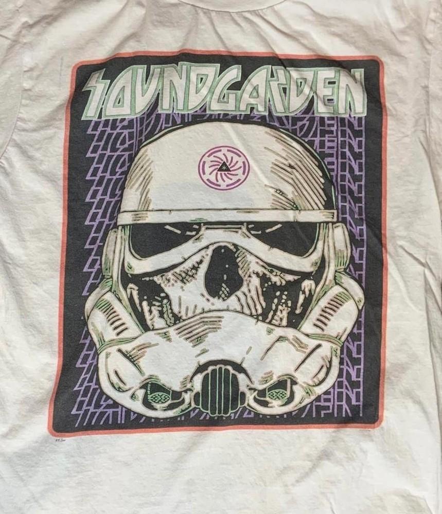 Редкий! Хлопковая футболка группы Soundgarden Унисекс Концертная от S до 5XL DO451 Унисекс Футболка XXXL
