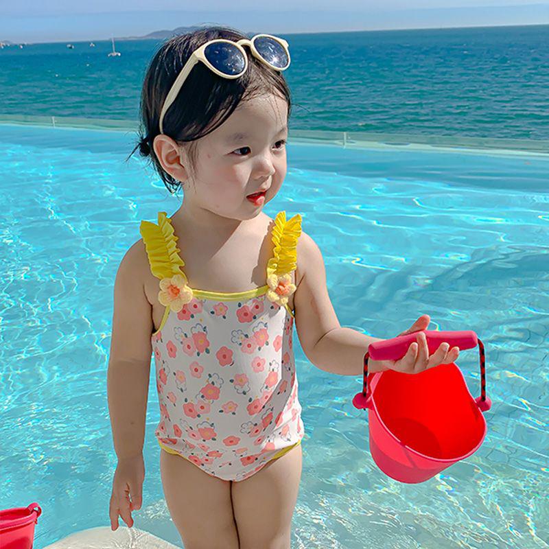 

Супер милый слитный купальник для девочек-малышек (1-3 года) - Летний стиль 150 (Height ~140cm)