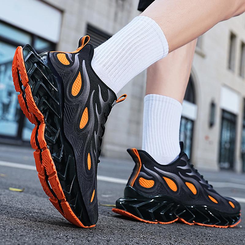 Neue Leichte Stoßdämpfende Laufschuhe Herren Atmungsaktive Und Rutschfeste Blade Sportschuhe Trendige Lässige Herren-Sneaker