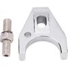 Aluminum Distributor Clamp, Chrome Billet Aluminum Distributor Clamp Hold Down for Chevy SBC SB BB HEI Electronic, Silver