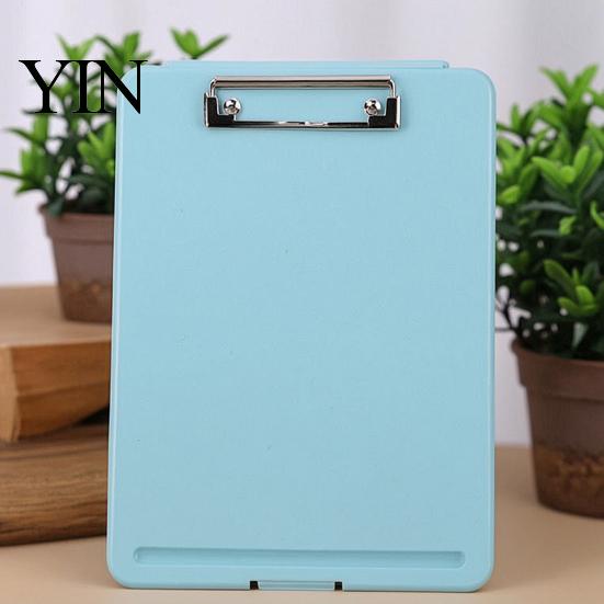 Professional Briefcase Organizer Plastic Storage Clipboard, Letter Size Slimcase Folder with Pen Holder, 200 Durable Paper Holder Sheet Capacity,