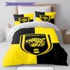 Al-Ittihad Club Pattern Bedding,Quilt Set Quilt Cover Pillowcase Home Birthday Gift (1 * duvet cover + 2 * pillowcase, without core)