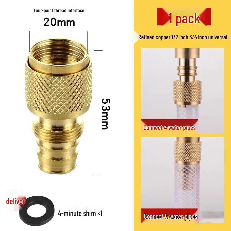 

Universal Garden Hose Quick Connectors 3-Pack