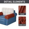 Elastic 2pc/set PU Leather Sofa Covers Waterproof Sofa Armrest Couch Covers For Couch Chair Arm Protectors Slipcover Stretchy