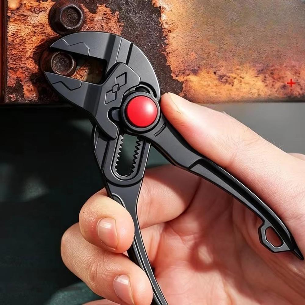 Mini-ZangenSchlüssel 4 Zoll Schraubenschlüsselzange Glatte Parallele Backen Multitool Sanitärzange Legierungsstahl Hohe Härte Handwerkzeug