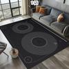 2D DJ Music Screen Keyboard Area Rug,Carpet Rug for Living Room Bedroom Sofa Doormat Decoration,Kid Play Non-slip Floor Mat Gift