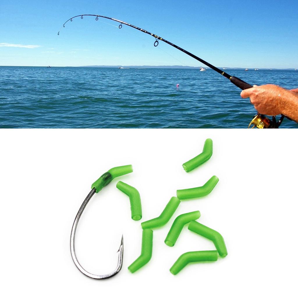 30/50Pcs Fishing Anti Tangles Sleeves Fishing Terminals Sleeves Carp Fishing Line Aligner Fishing Hook Tube Sleeve
