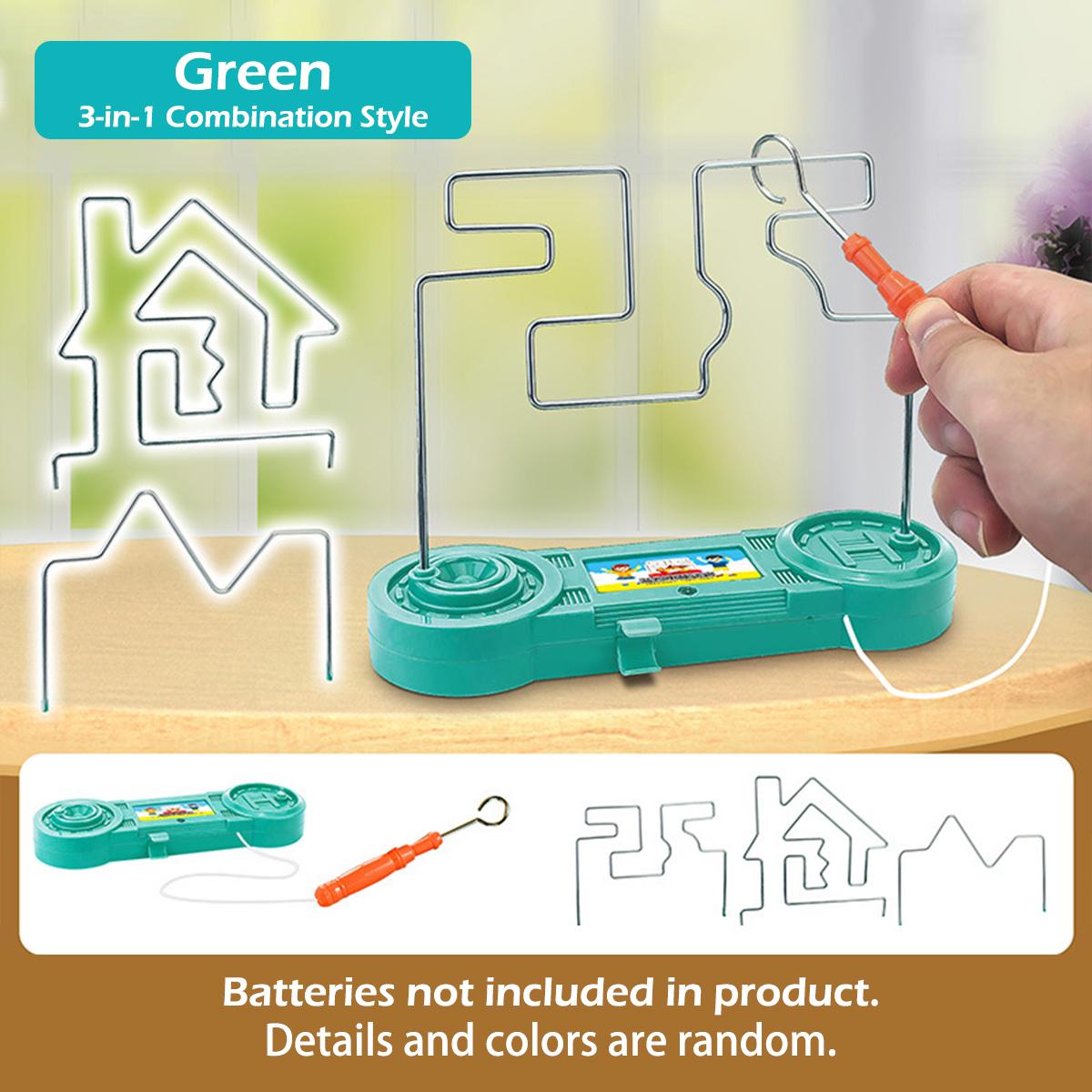 Non-Toxic 1Pcs Fire Line Impact Electric Touch Maze Kids Puzzle Interactive Children S Creative Gift Focus Artifact Focus Training Game