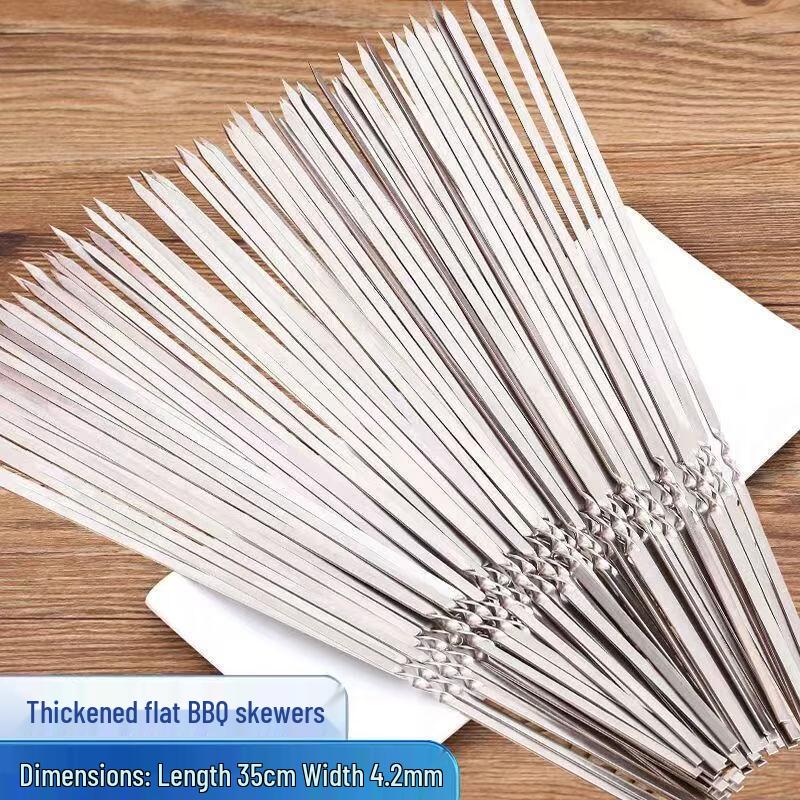 

304 Stainless Steel BBQ Skewers (50-Pack)