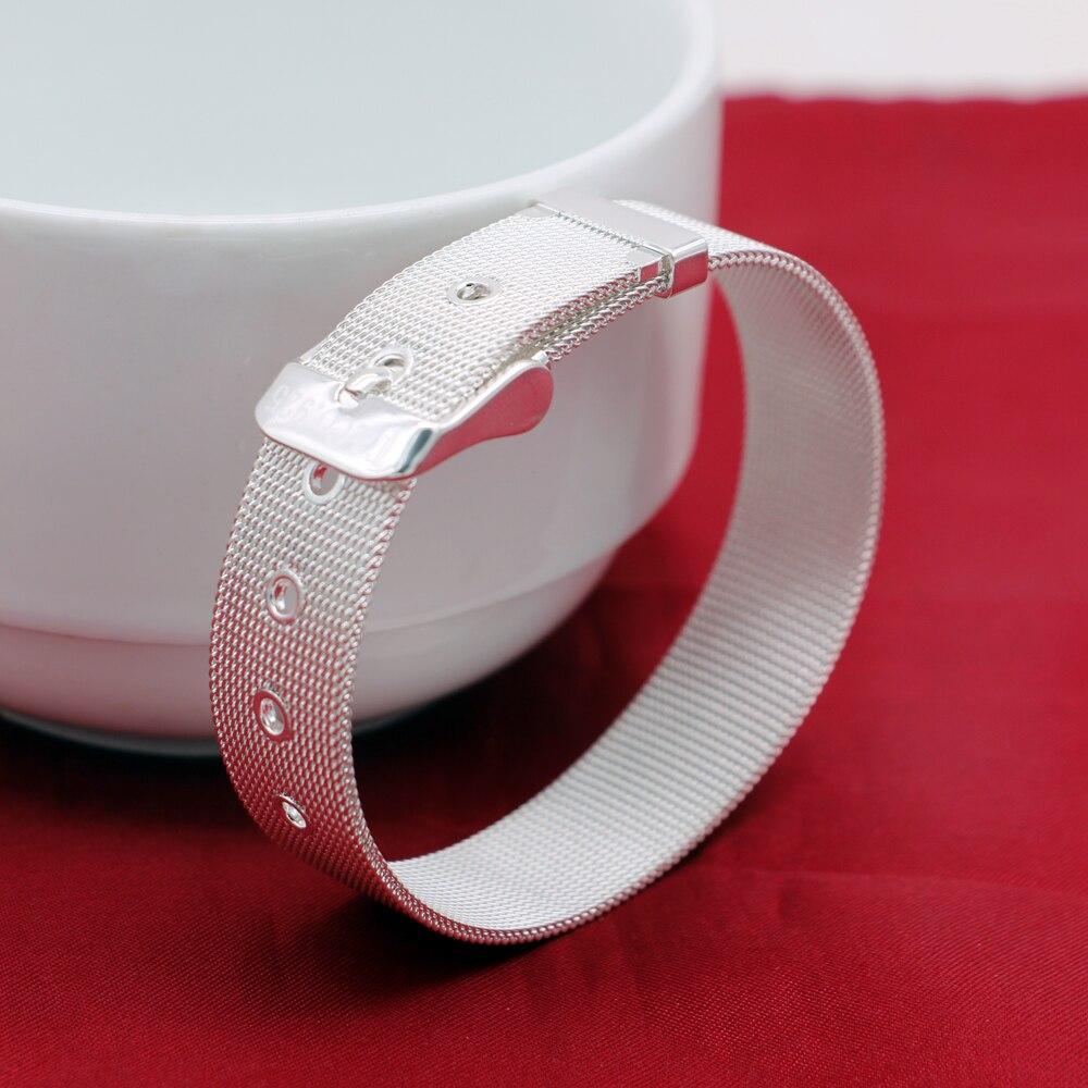 

Классический браслет унисекс из стерлингового серебра 925 пробы 8,10,14,18 мм, ремешок для часов, серебряный браслет-цепочка - мужские и женские серебряные ювелирные изделия 14MM21CM