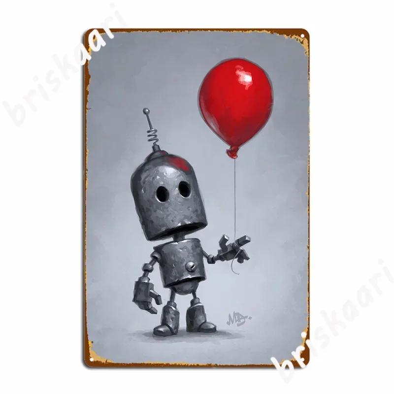 The Red Balloon Poster Metal Sign Sign Rusty Garage Garage Customized Tin Sign Poster 20X30CM