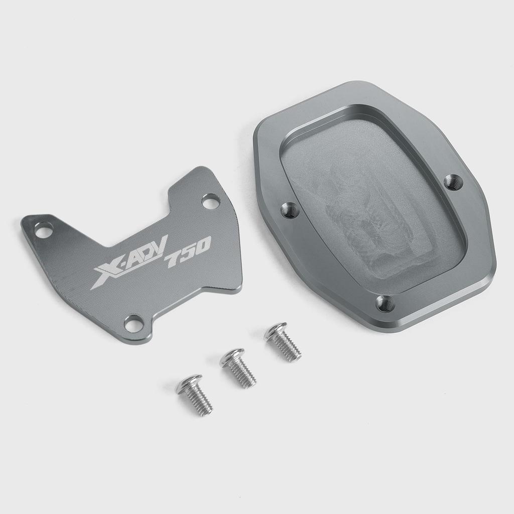 WOOGA Motorcycle Aluminum Kickstand Side Stand Plate Pad Support Extended Fit For Honda X