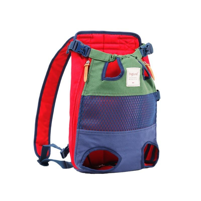 Breathable Mesh Pet Carrier Backpack French Bulldog Teddy Dog Cat Lightweight Front Chest Bag Travel Outdoor Use