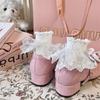 Cream Ice Cream Small Leather Shoes Women's New Thick-soled Sweet Japanese Jk Bow Mary Jane Shoes