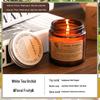 Smokeless Amber Glass Candle: Little Brown Bottle Fragrance Home Ornament