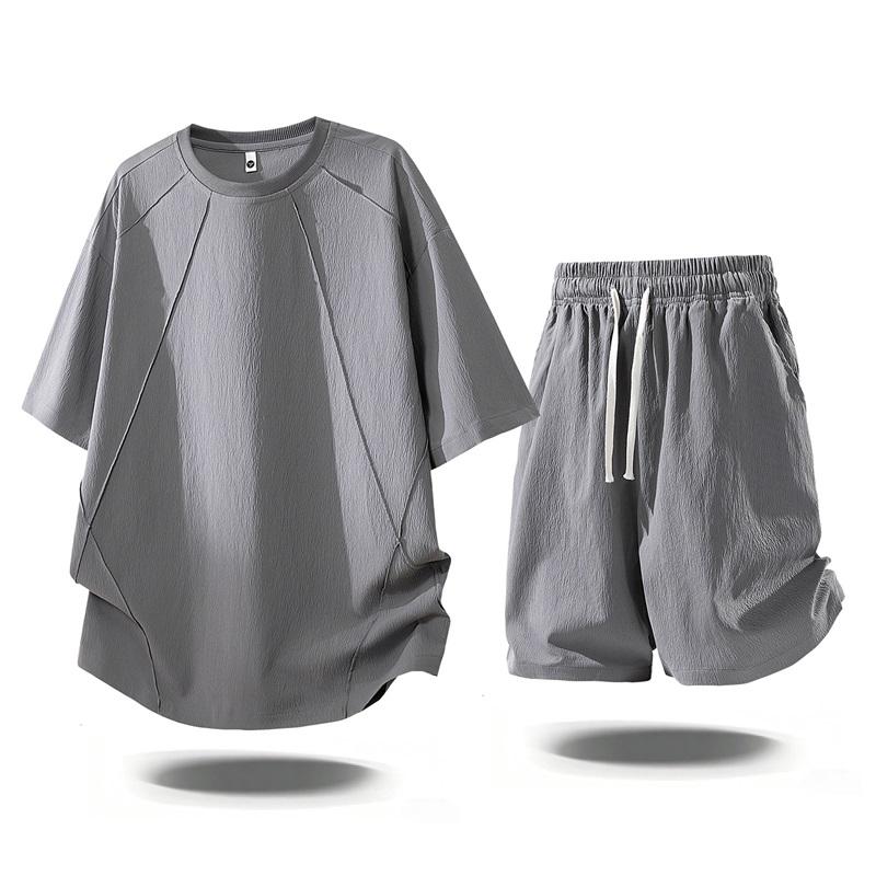 Men's Short Sleeved Set Versatile Casual Sports Two-piece Set