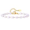 Personalized Imitation Pearl Fake Pearl Stainless Steel Fashion Gold Bracelet Necklace Women