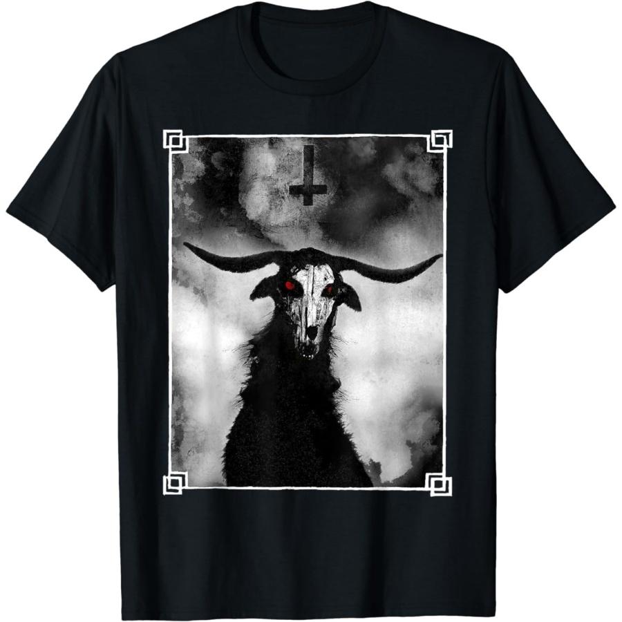 

AnAtum Lucifer Baphomet Satanic Unholy Witchcraft Grunge Emo Goth T-Shirt XXXXXL