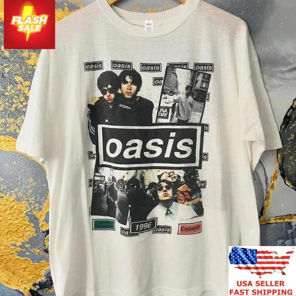 1996 Oasis  Oasis  Album Music Classic White Unisex Shirt Reprint WA2010 Unisex T-Shirt M